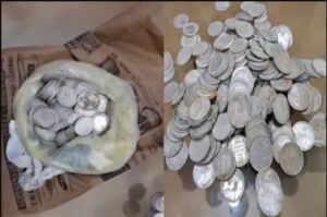 240 years old silver coins found
