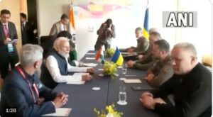 PM Modi meets Ukrainian President Volodymyr Zelensky